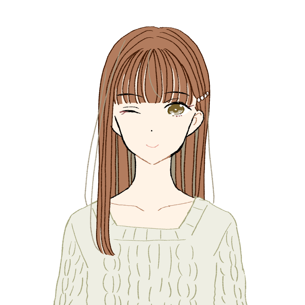 ロング の 女の子 イラスト